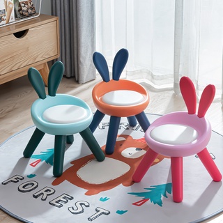 taburete paso para niños niño niño lindo mascota conejo silla - rosa (1)
