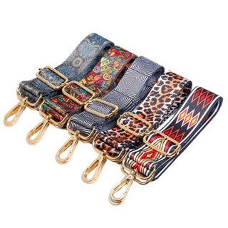 EYEHESHEE Women Colored Bag Belts Adjustable Shoulder Bag Straps Handbag Chain Nylon Rainbow Fashion National Wind Replaceable Decorative Chain (9)