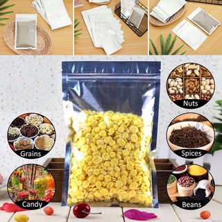 peonyflower 50pcs transparente auto sello bolsa hogar papel de aluminio bolsas de almacenamiento de alimentos hogar y vivir autosellado suministros de cocina reciclables paquete de vacío (4)