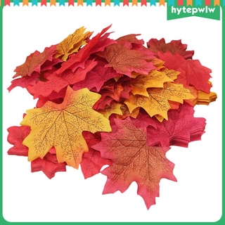 Hytepwlw hojas De arce artificiales hojas De arce otoño/200 piezas hojas De arce caídas Para halloween/acción De gracias/boda/fiesta/