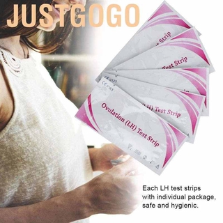 Justgogo - tira de prueba de ovulación (20 unidades), indicador de detección de orina