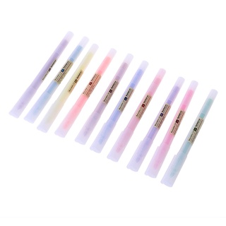 lu 10 pzs rotuladores fluorescentes de colores/marcador de colores/suministros escolares