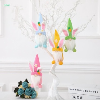 Char Gnome de pascua hecho a mano conejo conejito decoración sin cara muñeca enana sueca Tomte elfo adorno (1)