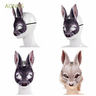 AGNUS Lightweight Masquerade protectionUnisex Halloween Decoration Bunny protectionCarnival Party Eye protectionNon-toxic Latex Half Face Simple Costume Party Supplies/Multicolor