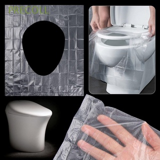 PRECOLL 50pcs Water Proof Toilet Seat Go Out Toilet Cover One Time Travel Goods Single Piece Travel Stickers Antibacterial Toilet