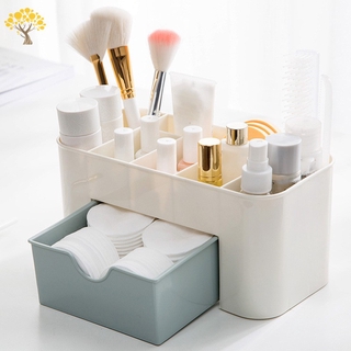 tocador cajón de belleza organizador de 6 compartimentos con 1 cajón cosmético caja de almacenamiento para el hogar oficina vanities baño encimera (8)
