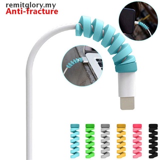 [Remitglory] 10 piezas Protector de mezcla para iPhone 8 X Cable cargador USB [MY] (1)