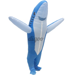 disfraz inflable de lujo tiburón vestido adulto halloween blow up traje cosplay fiesta venta caliente (2)