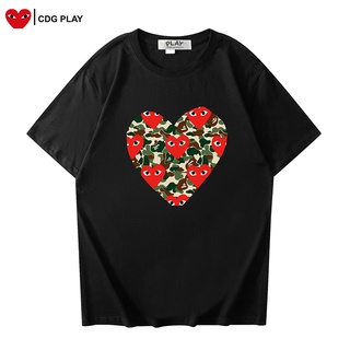 Pla-Y nueva marca de moda amor impresión casual algodón camiseta con el mismo estilo para hombres Y mujeres