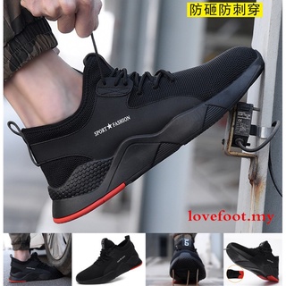 zapatos de seguridad de los hombres anti-aplastamiento anti-piercing ligero transpirable zapatos de trabajo