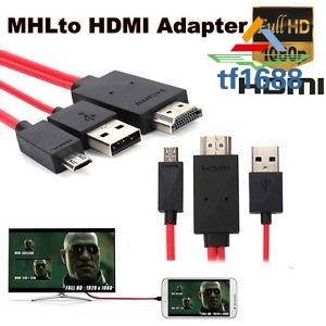 Adaptador De Cable De TV HD Micro USB A HDMI 1080P De 1.8 M MHL HML Para Samsung Galaxy (1)