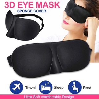 Máscara de ojos 3D para viaje, suave acolchada, para descansar, dormir, venda de ojos (3)