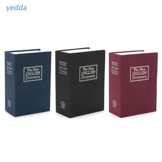 yedda mini diccionario de seguridad para el hogar libro seguro efectivo joyería almacenamiento llave caja de bloqueo caliente