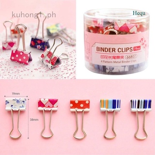 Hequ Cute Colorful Metal Binder Clips File Paper Clip Office Supplies 19mm Nice (1)