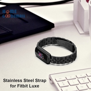 (superiorcycling) banda de metal de acero inoxidable pulsera para fitbit luxe edición especial pulsera inteligente reloj correa accesorios