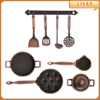 [lisa8] 9 pzas/juego De utensilios De cocina Miniatura Para Casa De muñecas 1: 12