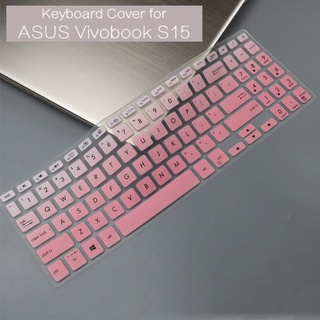 Cubierta de teclado Protector para ASUS Vivobook S15 A509 A509J A509M A512F A516J A516M M509D S530F M515 X509 A512 A516 M515D 530U S5300U ASUS 15.6 pulgadas suave ultrafino cubierta de silicona portátil teclado película (1)