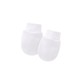 GUU Baby Anti-arañazos guantes anudados sombrero conjunto de manoplas recién nacido gorro caliente Kit de gorros de ducha regalos (3)