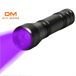 DIYMORE 80000Lm LED UV linterna UV luz antorcha 5Mode Zoomable 395nm luz negra 18650