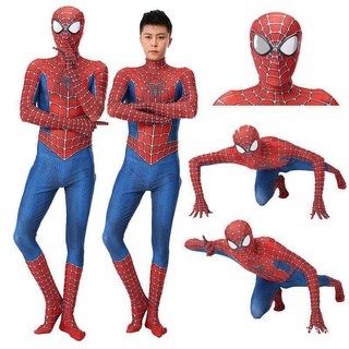 🙌 Listo STOCK vengers Raimi Spider-Man Cosplay disfraz SpiderMan traje de máscara conjunto JClp