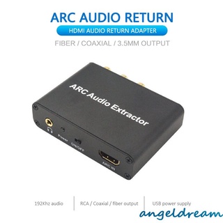 timelessa 192KHz aluminio arco adaptador de Audio Extractor de Audio Digital a analógico convertidor de Audio DAC SPDIF Coaxial RCA 3,5 mm Jack salida timelessa