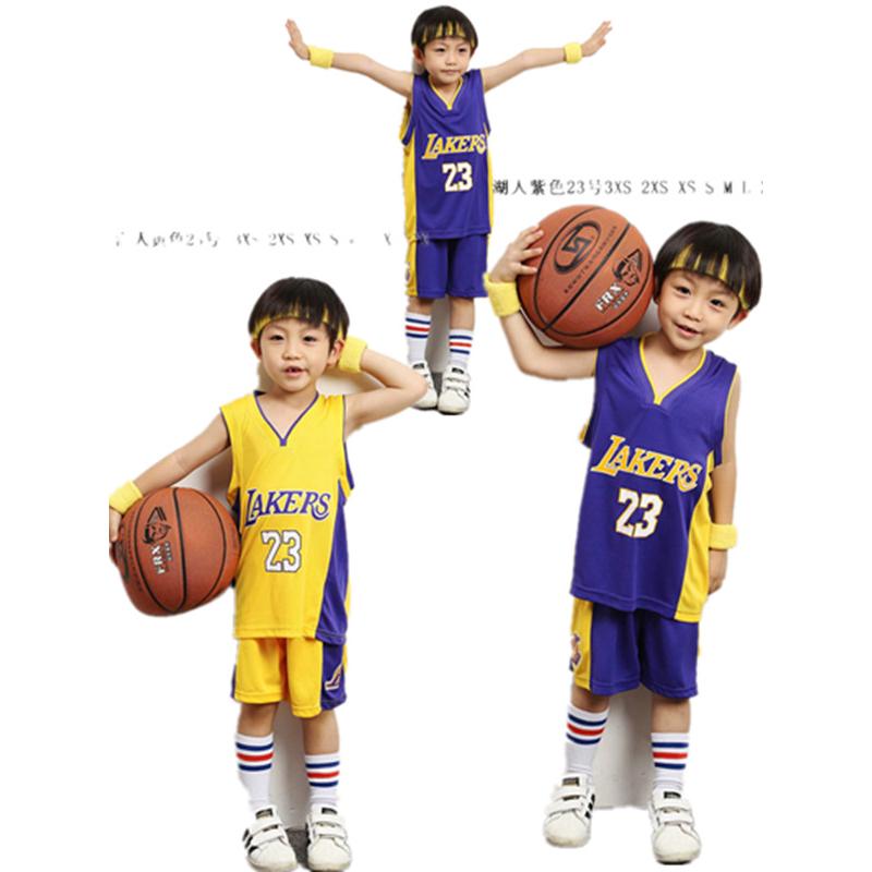 Lakers - conjunto de camisa y pantalones de baloncesto en blanco para niños