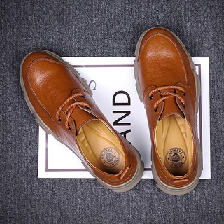 Los hombres Casual zapatos de cuero de los hombres Martins de cuero genuino zapatos de trabajo zapatos de seguridad