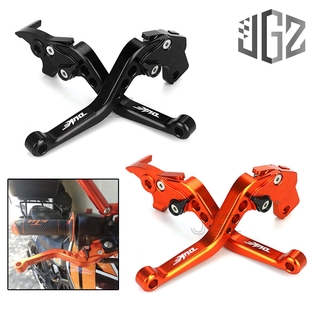 Motorcycle CNC Short Adjustable Brakes Clutch Levers with 3 logo For KTM DUKE 250 390 RC200 RC250