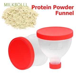 MILKBOLLL Mini Protein Powder Funnel Portable Protein Shaker Bottles Gym Partner Red Nutrition Storage Container Fitness Supplement Box 2 Styles Water Bottle