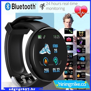 D18 Reloj Inteligente Redondo Impermeable Con Rastreador De Ejercicio/Smartwatch Con Bluetooth Para Hombre