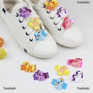 TreeGolds 1pc lindo de dibujos animados Pony zapatos de encaje hebilla niño niñas regalo zapatos accesorios