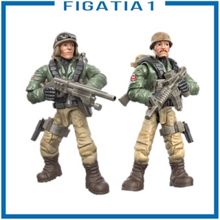[Figatia1] figuras de acción del ejército realista móvil y armas para niños niñas