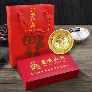 [mj] 2022 china año nuevo de tigre original moneda conmemorativa año tigre golden bowl.