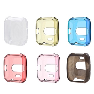 Yunl Soft Tpu Case For -Fitbit Versa Lite Band Waterproof Watch Shell Cover Screen Protector For -Fitbit Versa Lite