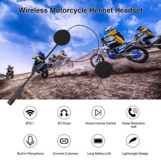 Audífonos Inalámbricos BT/Intercomunicador De Moto/De Música Manos Libres Con Micrófono HD Para Motociclistas (7)