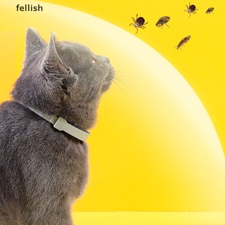 [fellish] collar anti pulgas para perros y gatos collar antiparasitario ajustable para desparasitación 436co