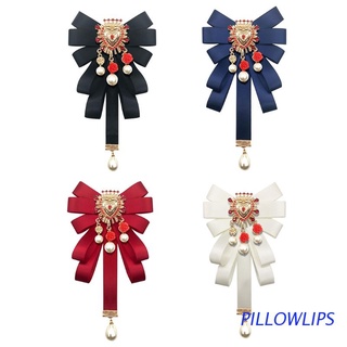 pillowlips barroco bowknot pajarita cravat bowtie lazos broche pines mujeres moda joyería accesorios (1)