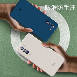 Original Oficial Cuadrado Silicona Flexible Teléfono Celular Caso Para Xiaomi Redmi Note 10 Pro Max 10S 10T 4G 5G POCO X3 GT (2)