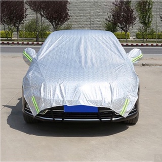 Parasol de coche de la mitad de la cubierta de la capa de coche de verano de aislamiento solar a prueba de lluvia cubierta de polvo protector solar medio cuerpo cubierta del coche de la cubierta del bloque de nieve (1)