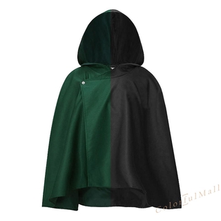anime sudaderas con capucha de la legión uniforme unisex verde negro capa capa cosplay disfraz