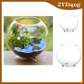 tazón de cristal redondo jarrón de vidrio transparente burbuja terrario/rose bowl utilizado en arreglos florales, boda
