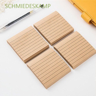 SCHMIEDESKAMP 1PC Sticky Note Diary Stickers Memo Pad Line Pads Post Stationary Paper Planner School Supplies/Multicolor