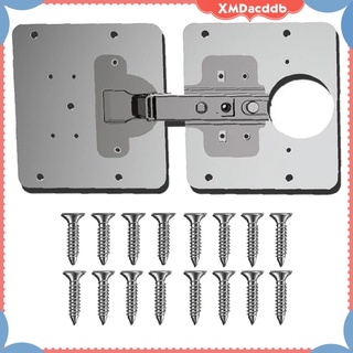 placa de reparación de bisagras de acero inoxidable para armario de cocina, cajón, puerta, estantes, bisagras, hardware