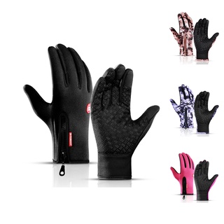 Worthwhile invierno guantes de motocicleta caliente pantalla táctil dedo completo Moto guantes de deporte al aire libre guantes de las mujeres hombre antideslizante Wa (1)