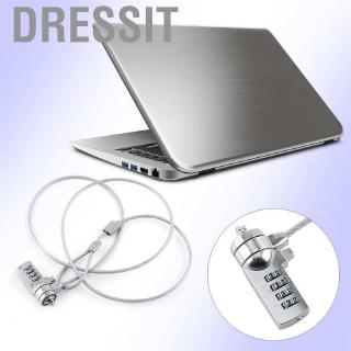 vestido portátil combinación de seguridad de bloqueo de cable de cadena de robo de disuasión de 4 dígitos contraseña para notebook pc