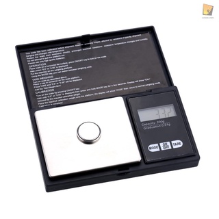 mini balanza digital 200g x 0.01g profesional balanza digital de bolsillo/herramienta para pesas/joyería