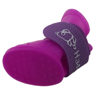 8x negro/púrpura S, zapatos de mascotas botines de goma perro botas de lluvia impermeable (4)