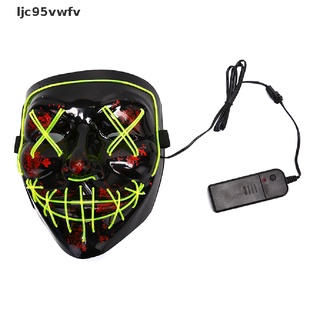 ljc95vwfv led resplandor máscara el alambre enciende la película de purga disfraz de luz fiesta venta caliente (8)