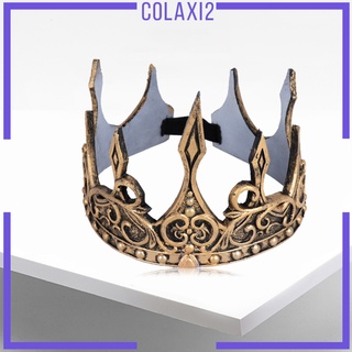 [COLAXI2] Rey corona para hombres cumpleaños para hombres Medieval para fiesta de baile