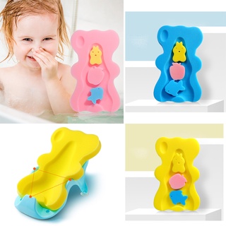 Yusens oso bebé cojín de baño recién nacido bañera asiento alfombra de espuma bebé esponja de baño niño antideslizante productos de baño espuma frotar almohadilla de espuma/Multicolor (8)